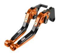 KOKOGLGBTD for XRV750 L-Y for Africa Twin XRV 750 1993-2003 Motorcycle Adjustable Extendable Folding Brake Clutch Lever(Orange Black)