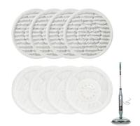 Kokoie 8 PCS Steam Mop Pads Compatible with Shark S6002UK, S7201UK, Reusable Scrub Mop Pads Replacement Compatible for Shark S6002UK S7201UK S8201UK Steam Mop for All Sealed Hard floors