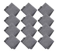 KOKO'IN | Microfiber Cleaning Cloth | Soft, Mini format 20x20 cm, Streak-Free Multipurpose Polishing Cloth | Lint-Free, Resistant, Super Absorbent & Reusable | Home & professional | Pack of 12 |Grey
