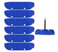 KOKO'IN Microfiber Squeegee Cover - | Fits 21 cm Shower & Window Squeegees | Reusable Cover for Mirror, Glass, Car & Tiles, Blue (21 cm squeegee cover)