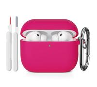 KOKOKA Case Cover Compatible for AirPods Pro 3th Generation with Cleaner Kit, Soft Silicone Full Body Shock Absorbing Protective Case for Airpods Pro 3 with Cleaning Pen & Carabiner, Watermelon Red