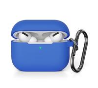 KOKOKA Case Cover Compatible with Airpods Pro 2, Soft Silicone Skin Case Cover Shock-Absorbing Protective Case for Airpods Pro 2nd Generation (2022) with Carabiner, Front LED Visible, Blue