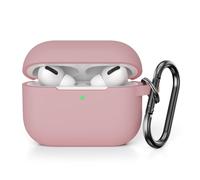 KOKOKA Case Cover Compatible with Airpods Pro 2, Soft Silicone Skin Case Cover Shock-Absorbing Protective Case for Airpods Pro 2nd Generation (2022) with Carabiner, Front LED Visible, Pink