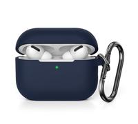 KOKOKA Case Cover Compatible with Airpods Pro 2, Soft Silicone Skin Case Cover Shock-Absorbing Protective Case for Airpods Pro 2nd Generation (2022) with Carabiner, Front LED Visible, Midnight Blue