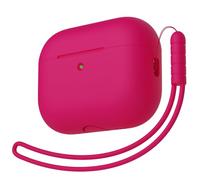 KOKOKA Silicone Case Compatible with Airpods AirPods Pro 3rd Generation Case Cover, Soft Silicone Full Drop Protection Shockproof Case for Airpods Pro 3 with Lanyard, Front LED Visible, Watermelon Red