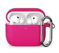 KOKOKA Silicone Case Compatible with Airpods Pro 3 2025 Case Cover, Front LED Visible, Soft Silicone Full Body Protective Shockproof Case for AirPods Pro 3rd Generation with Carabiner, Watermelon Red