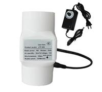 Kokoly 2 inch Extractor Fan 50mm Inline Duct Fan 12V 6W Exhaust Ventilation Blower Air Vent Check Valve 62CFM for Greenhouse Bathroom Basement Attic Kitchen (Color : White)