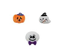 Kokoma 3PCS Halloween Ghost Brooch Pins for Women Skull Pumpkin Lapel Pin