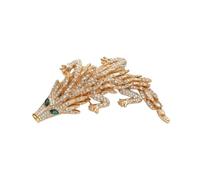 Kokoma Crocodile Brooch Pin for Women Alligator Animal Lapel Pin