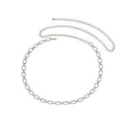 Kokoma Geometric Square Waist Chain for Women Cubic Zirconia Hollow Square Belly Chain Adjustable Body Chains Fashion Jewelry for Jeans Dresses