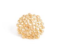 Kokoma Hollow Bubble Ring for Women Geometric Circle Round Statement Ring Adjustable Stacking Ring Fashion Finger Jewelry Comfort Fit, Metal, No Gemstone