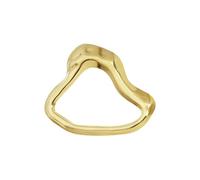 Kokoma Irregular Triangle Brooch Pin for Women Geometric Hollow Triangle Lapel Pin Minimalist Badge Corsage Jewelry Accessory for Suit Cloth