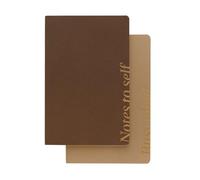 Kokonote Pack of 2 A5 Notebooks - Almond Mocha | A5 Notebook, Notebooks A5, Notepads A5, A5 Notepad, Sketchbook A5 | Cute Stationery, Cute Gifts, Cute Notebooks
