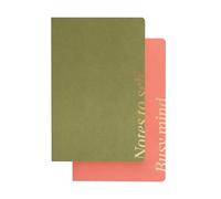 Kokonote Pack of 2 A5 Notebooks - Pesto Blossom | A5 Notebook, Notebooks A5, Notepads A5, A5 Notepad, Sketchbook A5 | Cute Stationery, Cute Gifts, Cute Notebooks