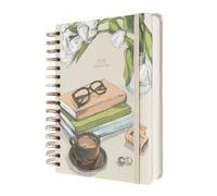 Kokonote 2026 Diary A5 Page A Day - Self Care Club | Daily Planner 2026 With Diary Stickers, Pocket, Bookmarks, January 2026 - December 2026 | Aesthetic Stationery Gifts For Women & For Men