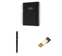 Kokonote A5 Academic Diary 2025-2026 Page A Day + Pen + Pen Holder Clip