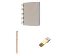 Kokonote A5 Academic Diary 2025-2026 Page A Day + Pen + Pen Holder Clip