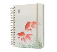 Kokonote A5 Academic Diary 2025-2026 Page A Day - Wabi Sabi | Academic Planner 2025-2026 With Stickers, Student Essentials For University, Back To School Supplies