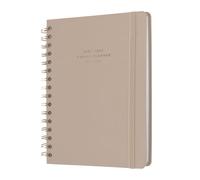 Kokonote A5 Academic Diary 2025-2026 Week To View - Misty Beige | Academic Planner 2025-2026 With Stickers, Student Essentials For University, Back To School Supplies