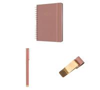 Kokonote A5 Academic Diary 2025-2026 Week To View + Pen + Pen Holder Clip