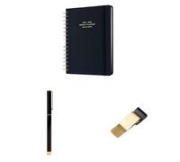 Kokonote A5 Academic Diary 2025-2026 Week To View + Pen + Pen Holder Clip