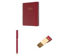 Kokonote A5 Academic Diary 2025-2026 Week To View + Pen + Pen Holder Clip