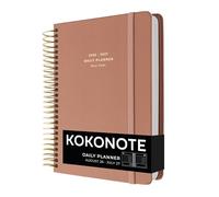 Kokonote A5 Academic Diary 2026-2027 Page a Day - Rose Nude | Back to School Planner 2026-2027, Mid Year Diary 2026 2027 Day per Page, A5 Planner | Aesthetic Stationery Gifts