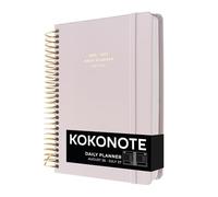 Kokonote A5 Academic Diary 2026-2027 Page a Day - Soft Lilac | Back to School Planner 2026-2027, Mid Year Diary 2026 2027 Day per Page, A5 Planner | Aesthetic Stationery Gifts
