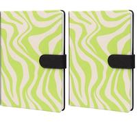 Kokonote A5 Notebook Hardback - Luxe Neon Tracks | Faux Leather Bullet Journal Dotted Note Book, Dotted Notebook A5 Sketchbook | University Stationery, Cute Stationery Gifts (Pack of 2)