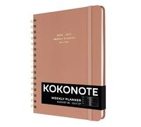 Kokonote Academic Diary 2026-2027 Week to View - Rose Nude Planner