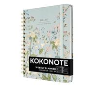 Kokonote Academic Diary 2026-2027 Week to View - Seasonal Flowers | Academic Planner 2026-2027, Mid Year Diary 2026 2027, Weekly Planner | Aesthetic Stationery Gifts
