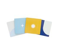 Kokonote Coasters Set Of 4 - Akalia | 3.8 x 3.8 inches - 9.7 x 9.7 cm | Cork Coasters, Coaster Set, Beer Mats, Drip Mat, Outdoor Coasters, Table Coasters