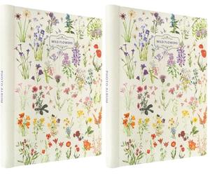 Kokonote Botanical Wild Flowers Self-Adhesive Photo Album | 9x12 inch / 24x32 cm / 15 Double Sided Pages | Hardcover | Friend Gifts | Photo Books For Memories | Cute Gifts (Pack of 2)
