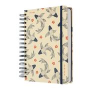 Kokonote Diary 2025 A5 Day To Page - Wabi Sabi | January 2025 - December 2025 | A5 Diary With Stickers & Pocket | Diary 2025 Day Per Page, Daily Planner 2025