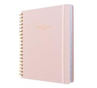 Kokonote Diary 2025 Dusty Pink | Desk Planner 8.3 x 9.8 inches - 21 x 25 cm | Diary Week To View, August 2024 - December 2025 | Stickers & Tabs