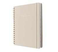 Kokonote Diary 2025 Misty Gray | Desk Planner 8.3 x 9.8 inches - 21 x 25 cm | Diary Week To View, August 2024 - December 2025 | Stickers & Tabs