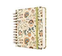 Kokonote Diary 2026 Day Per Page - Henna Garden | Daily Planner 2026 Page A Day With Diary Stickers, Pocket, Bookmarks, January 2026 - December 2026 | Aesthetic Stationery Gifts For Women & For Men