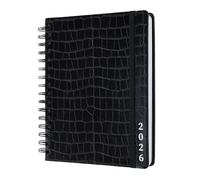 Kokonote Academic Diary 2025-2026 Week To View - Caiman Black | Academic Planner 2025-2026 With Stickers, Student Essentials For University, Back To School Stationery