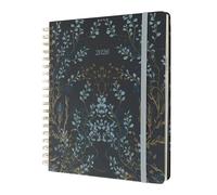 Kokonote Academic Diary 2025-2026 Week To View - Nuit Florale | Academic Planner 2025-2026 With Stickers & Tabs, Student Essentials For University, Back To School Stationery