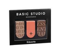 Kokonote Bookmarks - Basic Studio | 3 Magnetic Bookmarks, Bookmarks for Women, Bookmarks for Men, Book Lover Gifts, Book Gifts, Bookish Gifts, Book Accessories