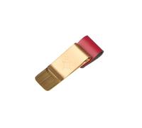 Kokonote Pen Holder Clip - Cherry Lacquer | Faux Leather Pen Holder For Notebook, Planner, Diary | 2.8 x 1 inches - 7 x 2.5 cm Pen Clip, Aesthetic Stationery, Red