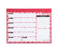 Kokonote Weekly Planner A4 x CRVSH | 64 Tear Off Pages, Desk Organiser Planner Family, Weekly Desk Calendar, To Do List Book, Cute Stationery Gifts