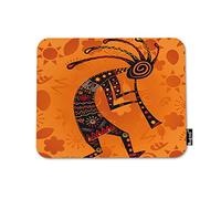 Kokopelli Mouse Pad Ethnic African Deity of Fertility Decor Gaming Mouse Pad Rectangle Non-Slip Rubber Mousepad for Computers Laptop 9.4"x7.9"