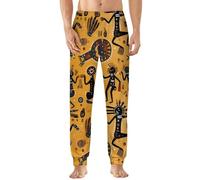 Kokopelli Native Tribal Art Men's Pajama Pants Soft Lounge Pants PJ Bottoms for Sleeping