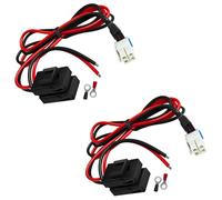 Kokorasa 2-Pack 4-Pin DC 12AWG Power Cable for Yaesu FT-891 FT-450D FT-950 FTDX-3000 for ICOM IC-7300 IC-7000 IC-7100 IC-7600 Radi