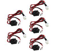 Kokorasa 5-Pack 4-Pin 12AWG DC Power Supply Cable for Yaesu FT-450D FT-891 FT-950 FTDX-3000 for ICOM IC-7000 IC-7300 IC-7600 Radi