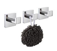 KOKOSIRI Bathoom Towel Hook Wall Mount Square Bath Robe Hook Coat Hook Kitchen Garage Heavy Duty SUS 304 Stainless Steel 3 Pack Polished Chrome B1010CH-P3