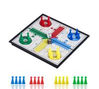 KOKOSUN Ludo Game Board Set - 20 Centimeters, Magnetic Folding Portable Travel Board Game, Family Fun Game Toys for Kids and Adults