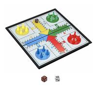 KOKOSUN Ludo Magnetic Folding Board Game Set-9.8”,Family Fun Gift for Kids (Right Angled)