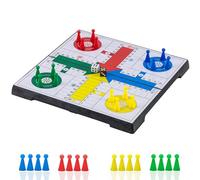 KOKOSUN Ludo Magnetic Folding Board Game Set-9.8”,Family Fun Gift for Kids (Rounded Corner)